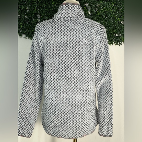 Simply Southern Soft Fleece Zip Up Plaid Patch Pocket Jacket Sweater Size Small - Picture 3 of 10